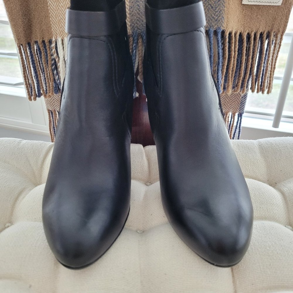 Ralph Lauren Collection Purple Label Boots Black Leather Suede Riding 6.5 B - Picture 3 of 10